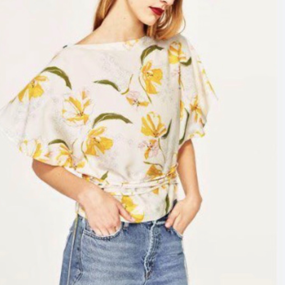 ZARA FLORAL TOP